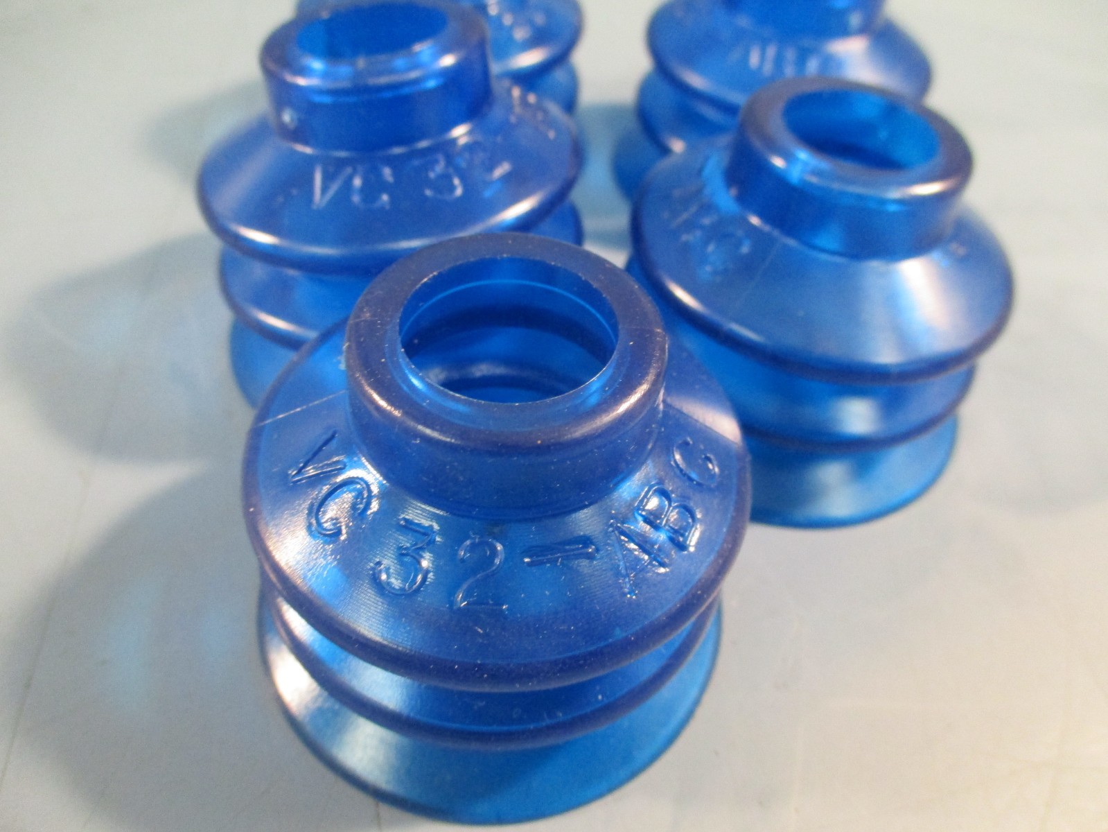 Lot of (5) Vaccon Bellows Item # VC-32ABC, Round Vacuum Cups