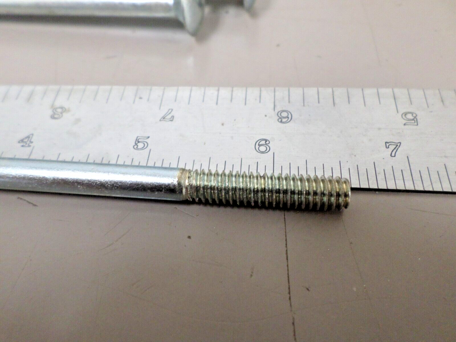 10 Pack of 1/4-20 x 6-1/2 Zinc Coated Steel Square Neck Carriage Bolts