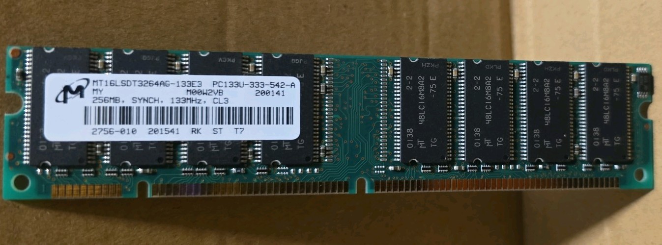 Micron MT16LSDT3264AG-133C2 Memory Board 256MB PC133