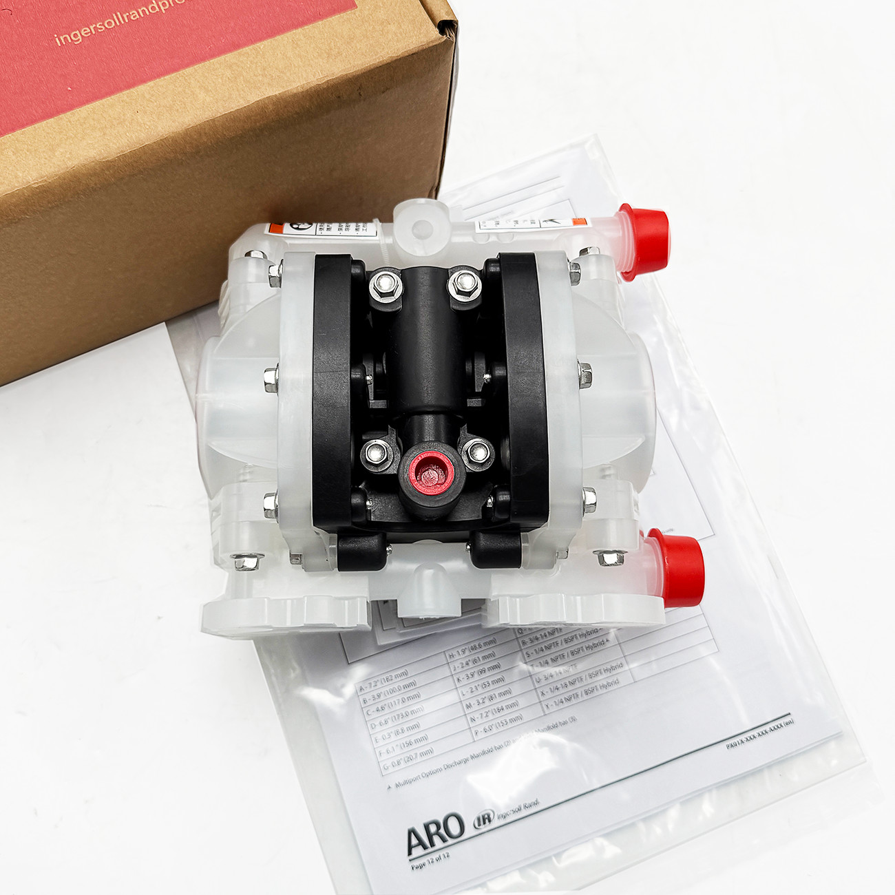 New Double Diaphragm Pump PD01P-HPS-PTT-A for Ingersoll Rand ARO Air Compressor