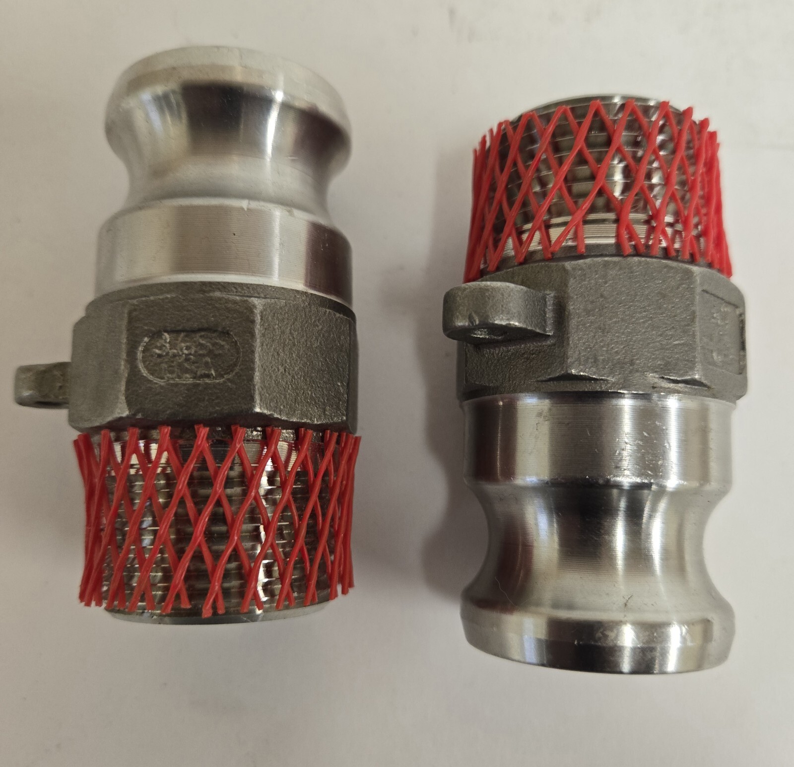 PT 10F 1″ CAM & GROOVE STAINLESS STEEL ADAPTERS 316SS. LOT OF 2