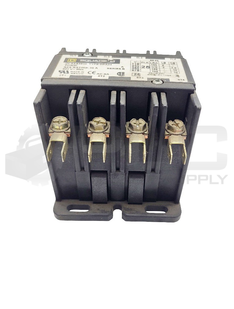 SQUARE D 8910 DPA24 /B CONTACTOR 35A W/ 9998 DA2 V02 120V 60HZ 110V/50HZ