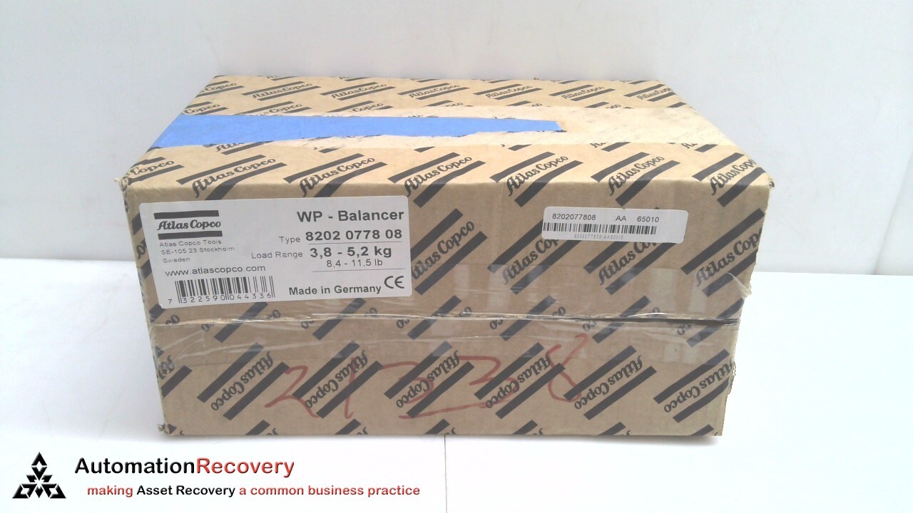 ATLAS COPCO 8202 0778 08 BALANCER WP-05-5-A 8202 0778 08 , NEW #314607