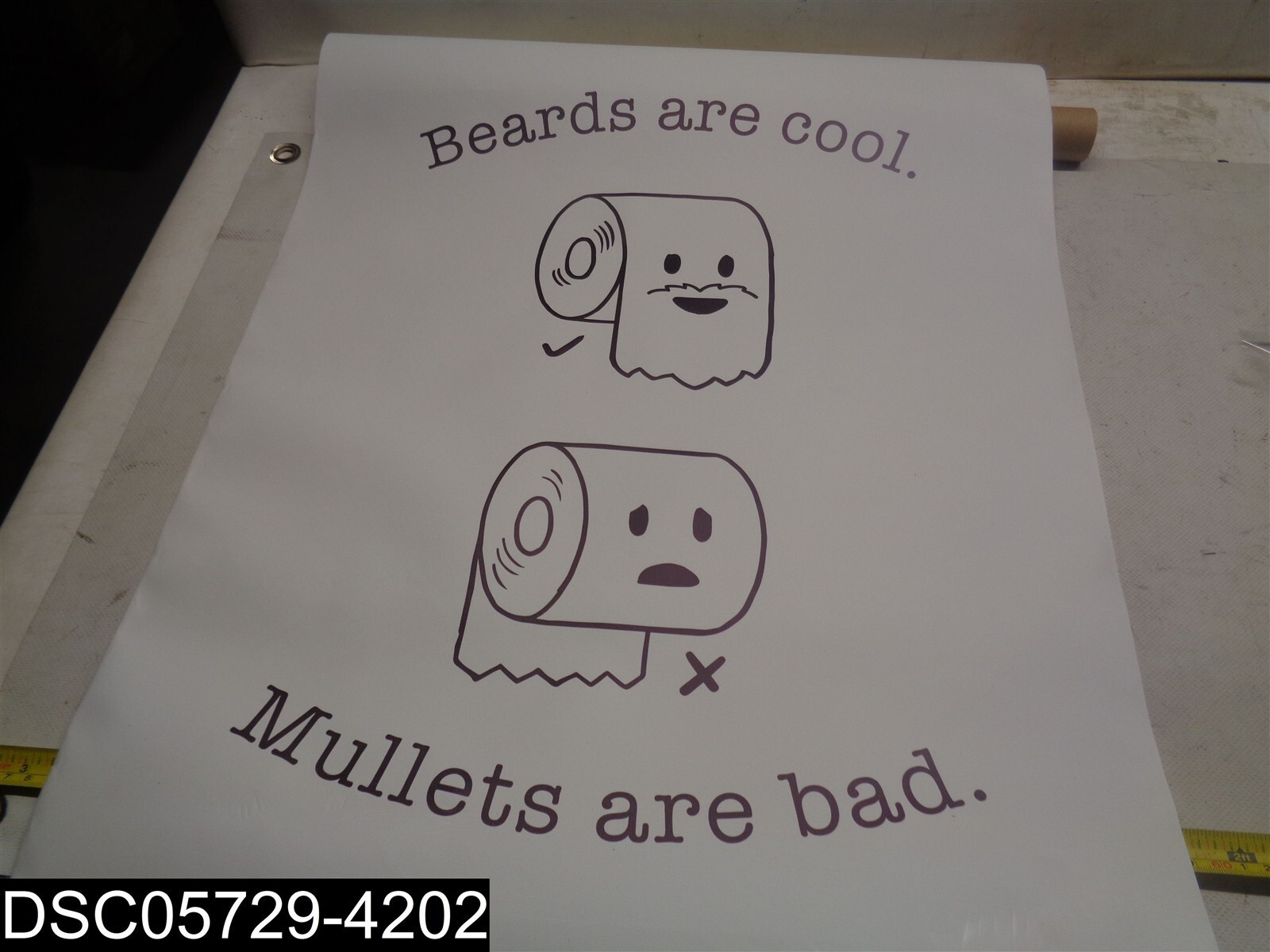 TO374-3@XYH Funny Toilet Paper 19.68 X 27.55 Bathroom Canvas