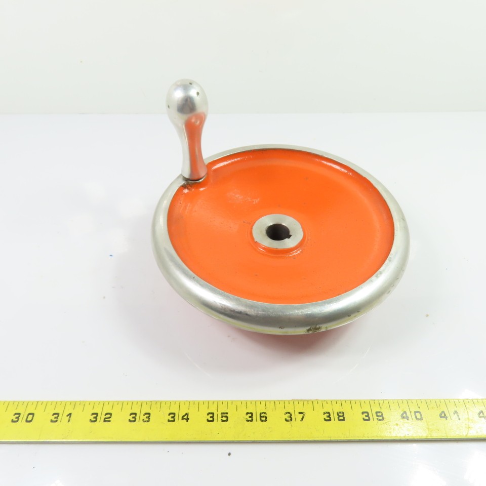 8″ OD Solid Machine Handwheel With Revolving Handle 3/4″ Bore