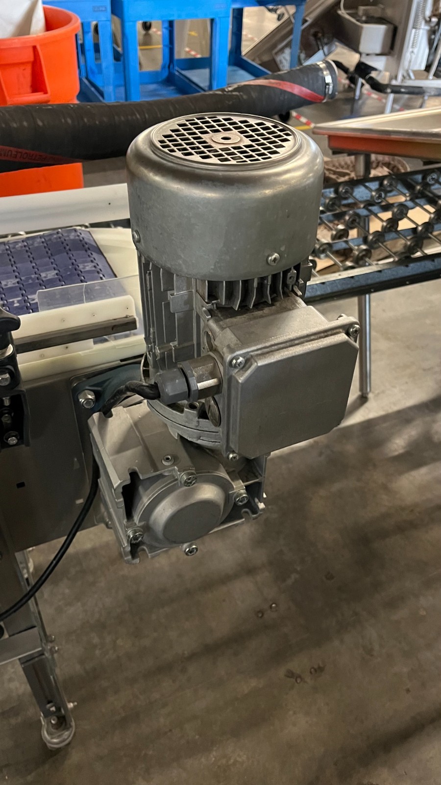 Stainless Steel Food Conveyor Air Knife Blow Off Dryer Nord Gearmotor VFD
