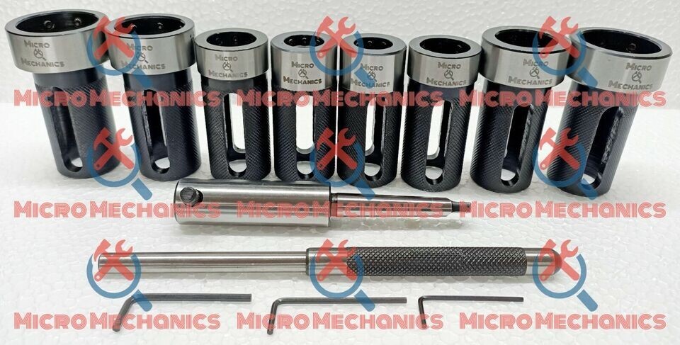 MT1 Die Holder Kit For Lathe Tailstock Morse Taper # 1 Sliding Action- Inch & MM
