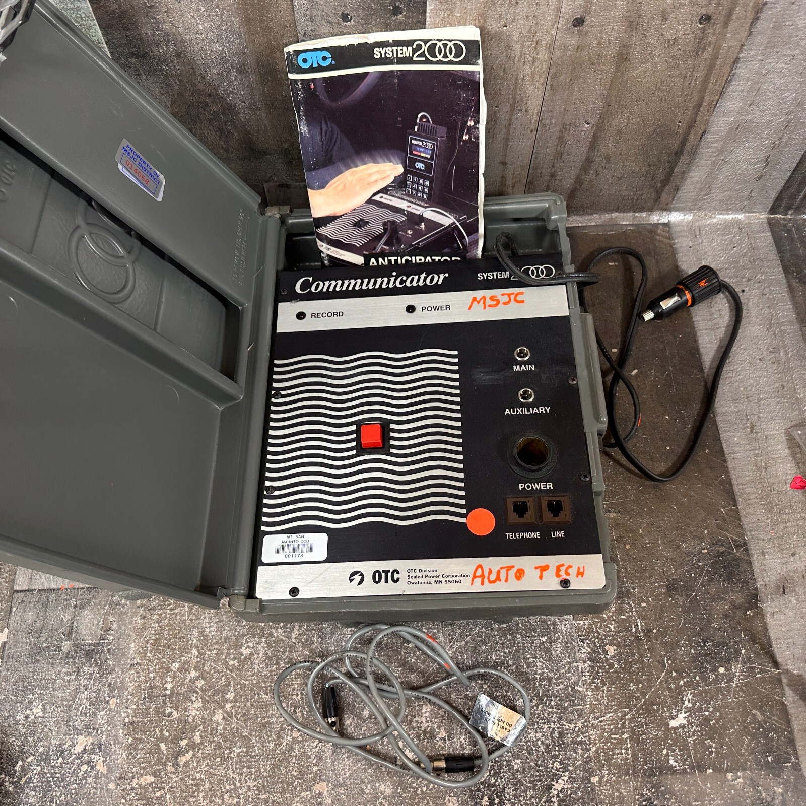 OTC System 2000 Communicator Anticipator System w/ Instruction Manual – As-IS