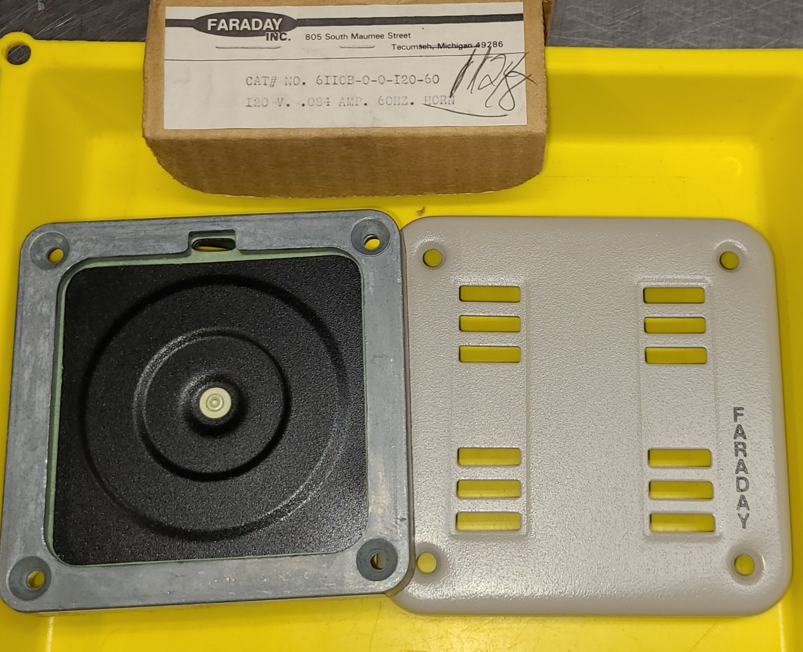 Faraday 6110B-0-0-120-60 Surface Mount Horn w/ Gray Cover