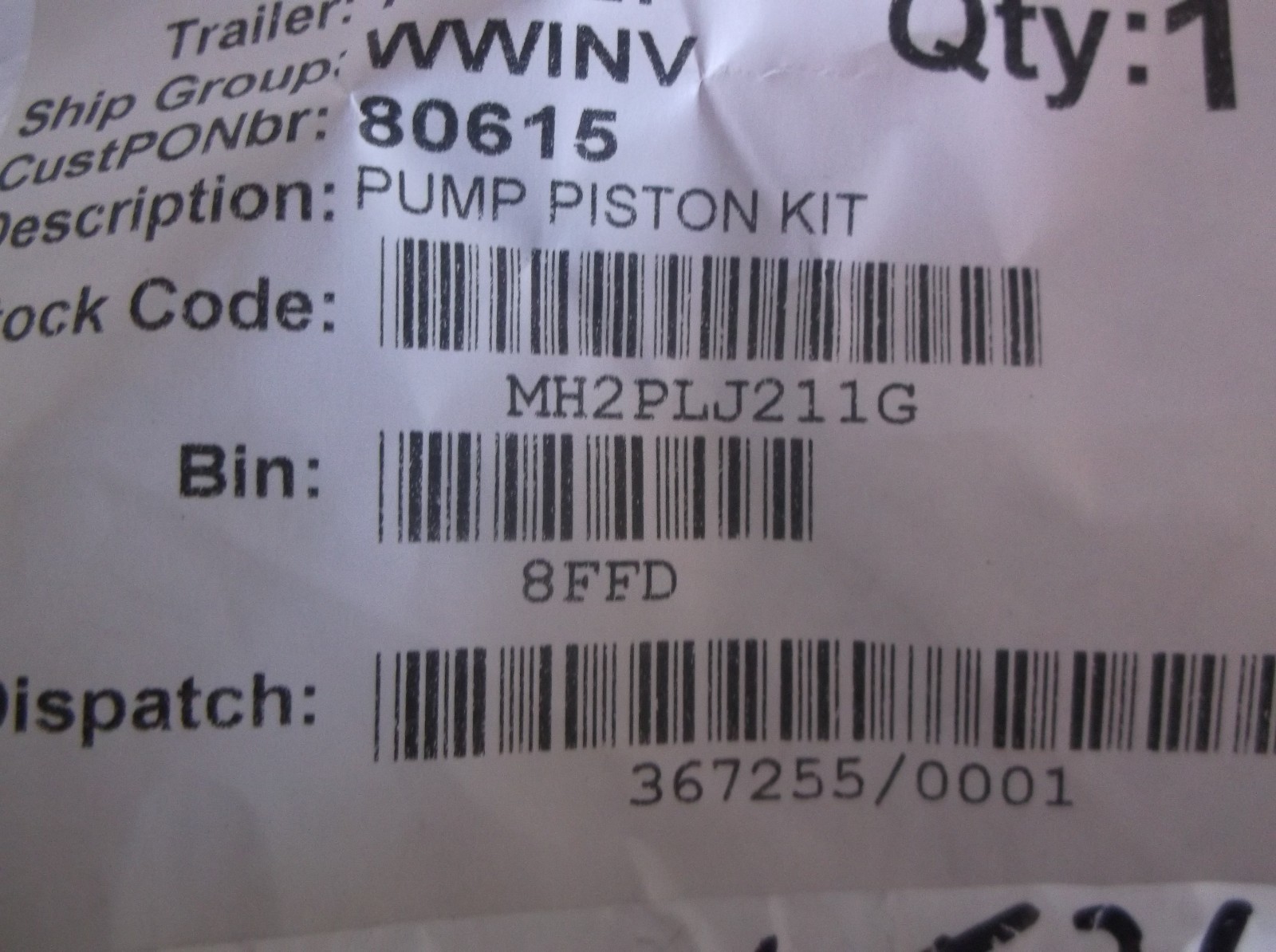 New MH2PLJ211G Pump Piston Kit For Manual Pallet Lifter 2PLJ2 (C40F)