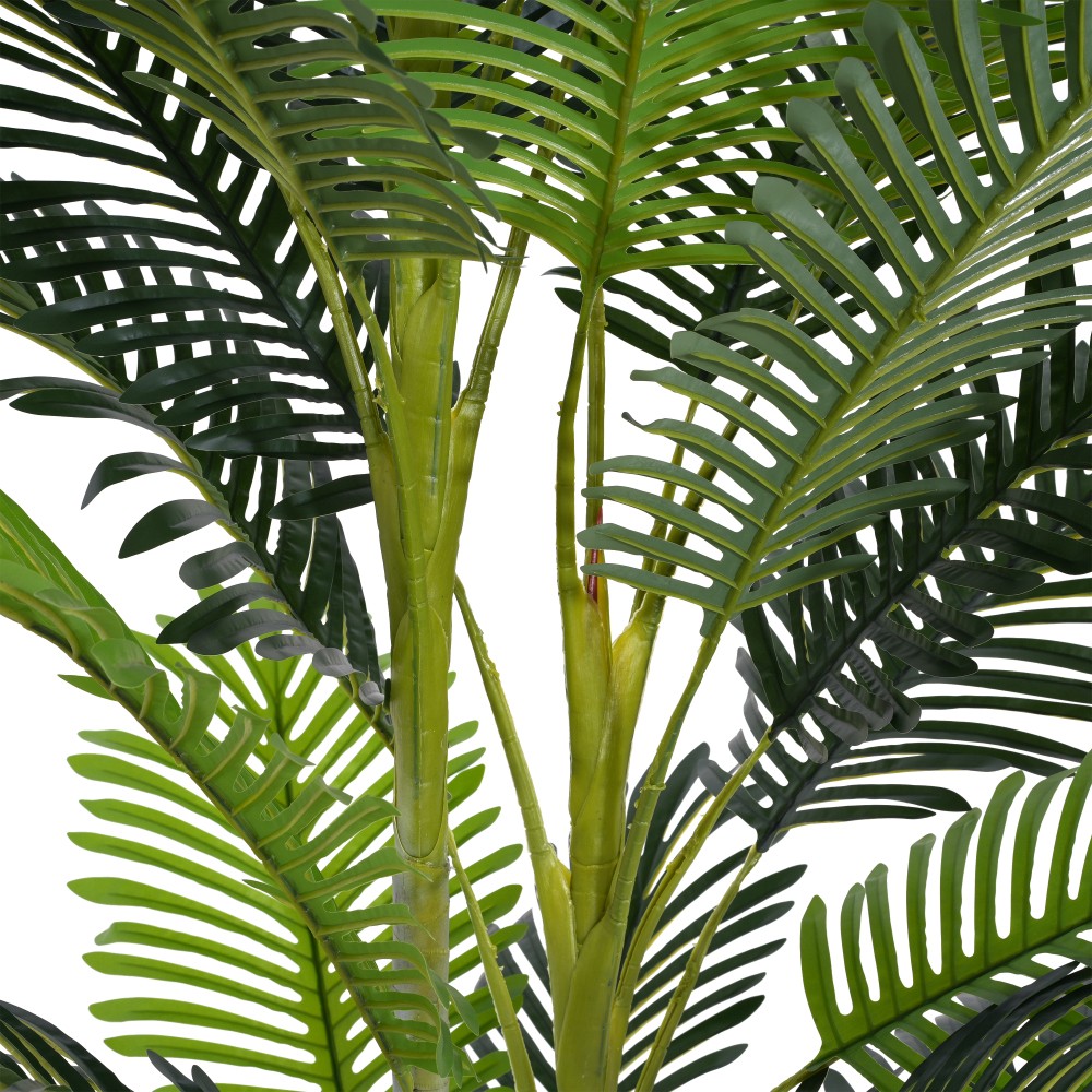 78.5″ Artificial Palm Tree with Black Plastic Pot, Set of 2