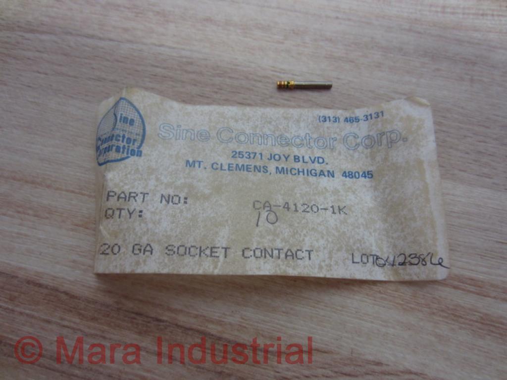 Sine Connector CA-4120-1K Contact Pin