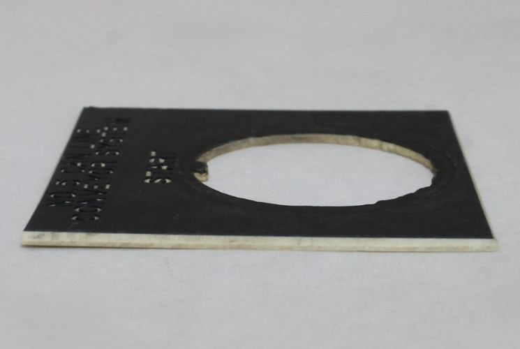 Square “No 5 Can Line Conveyor System – Start” Legend Plate