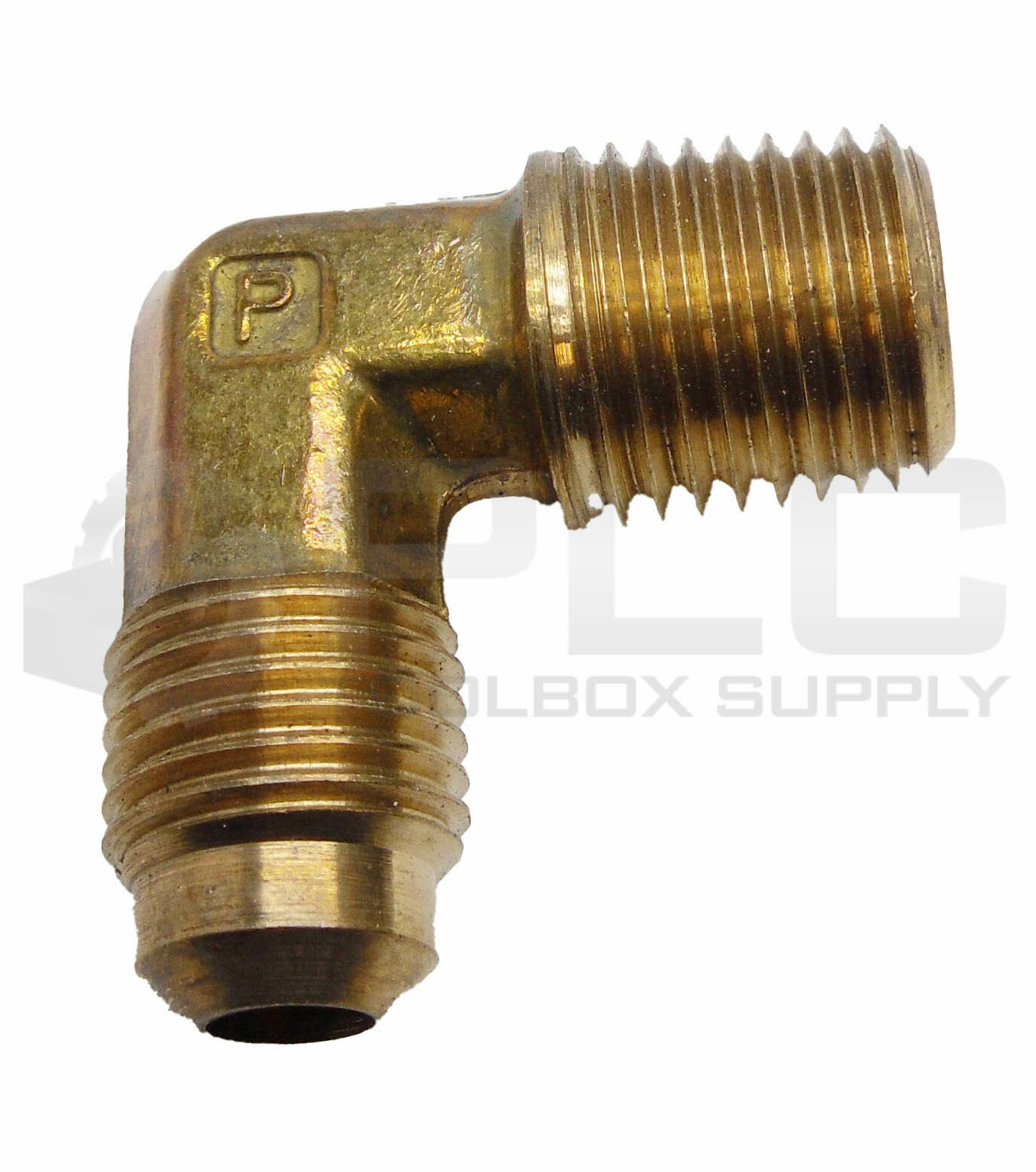 LOT OF 13 NEW PARKER 9/16″ OD MALE X 1/2″ OD MALE FLARE 90° ELBOW FITTINGS BRASS
