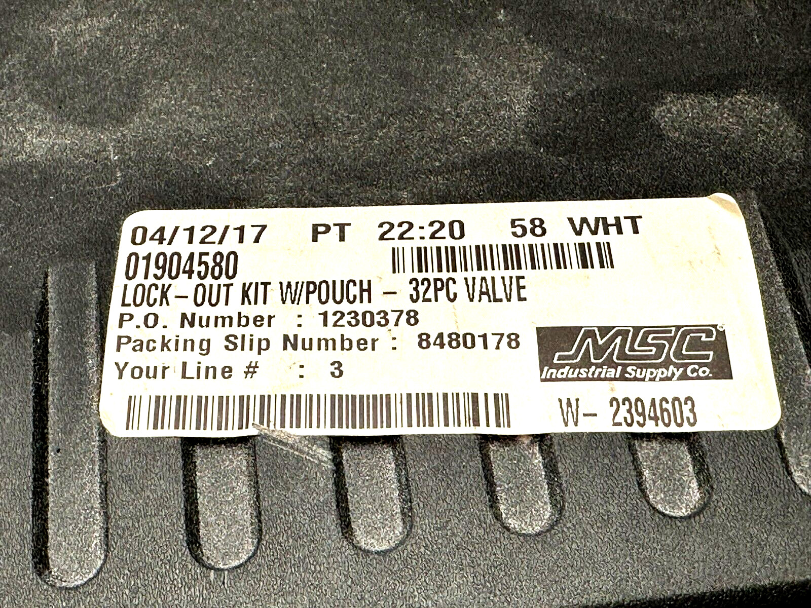 NMC VL0K1 01904580 Valve Lockout Kit (AS PICTURED) P36