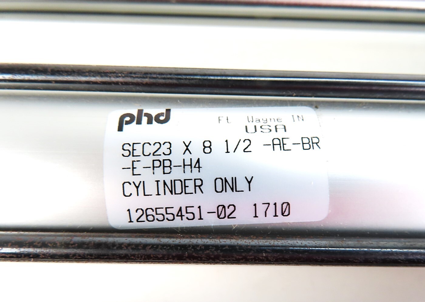 PHD SEC 23 X 8-1/2-AE-BR-E-PB-H4 Guided Pneumatic Cylinder NEW NO BOX