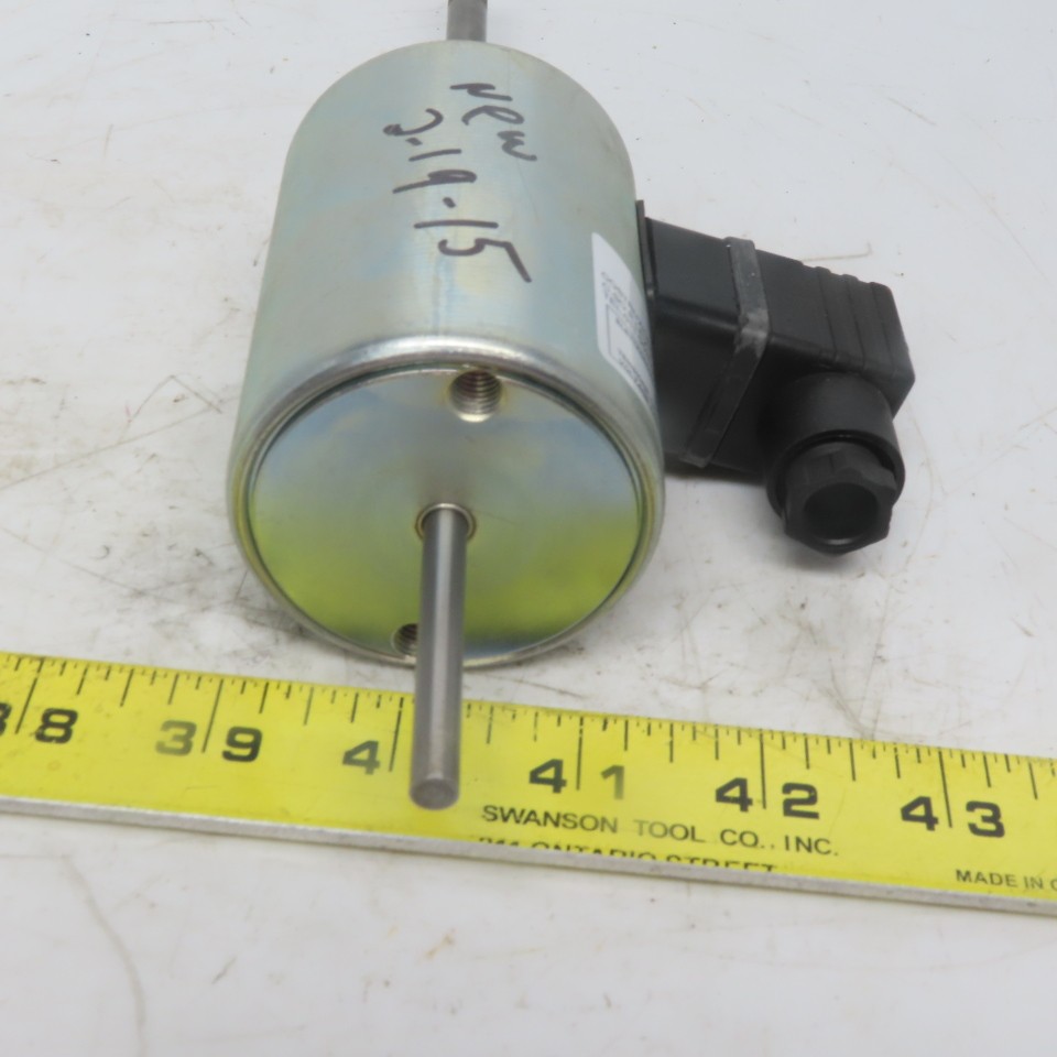 C.E.I S22-26701024 Electric Solenoid Actuator 24VDC 25W 8mm x 1.25 20mm Stroke