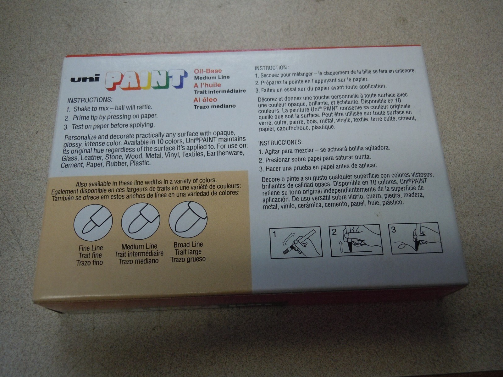 Uni-Paint PX-20 Oil-Based Medium Point Marker, 63613 White 12 pack