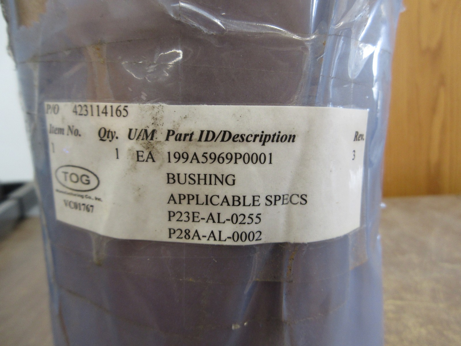 TOG Bushing 199A5969P0001 *No Box* New Surplus