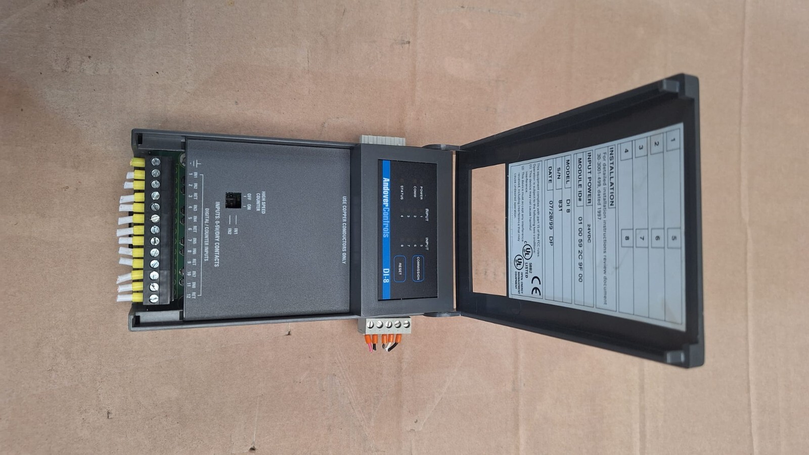 Andover Controls DI-8 Module Pre Owned