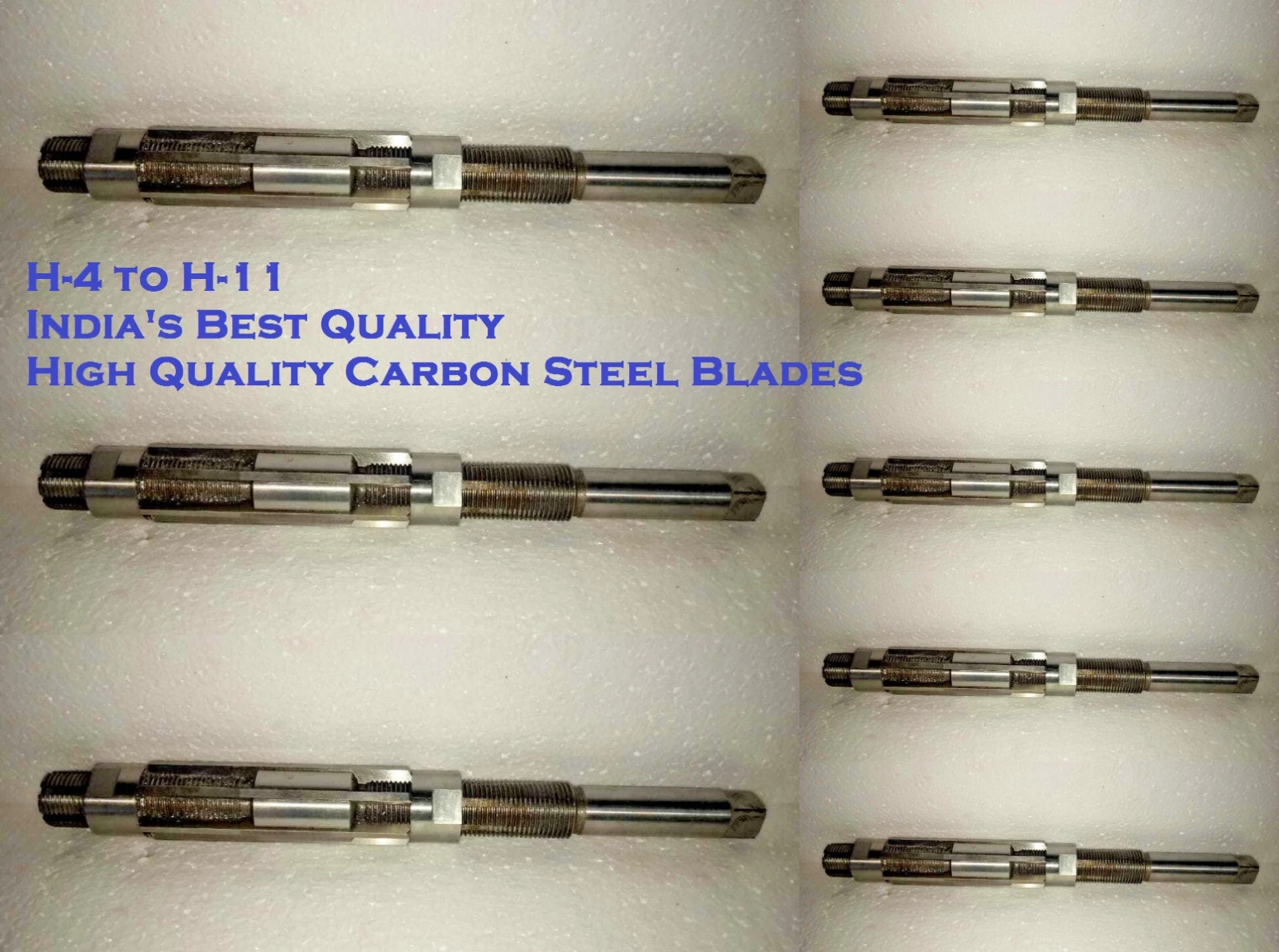 8 Pcs ADJUSTABLE HAND REAMER SET H-4 to H-11 SIZES 15/32″ TO 1-1/16″