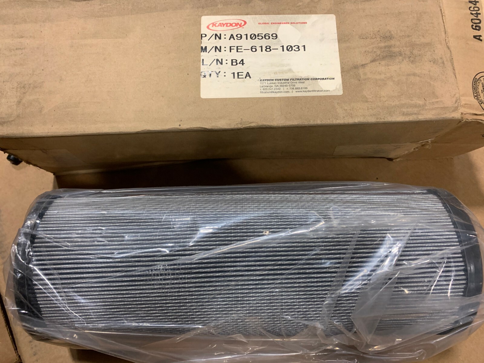 KAYDON FILTER A910569 NOS