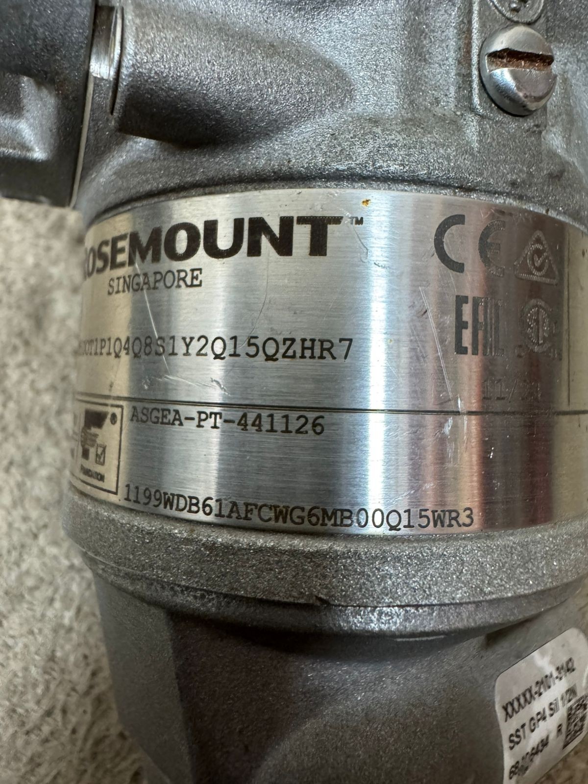 Rosemount / Pressure Transmitter / 3051TG4 / WP 3705PSI-256BAR / Cal. 0-150BAR G