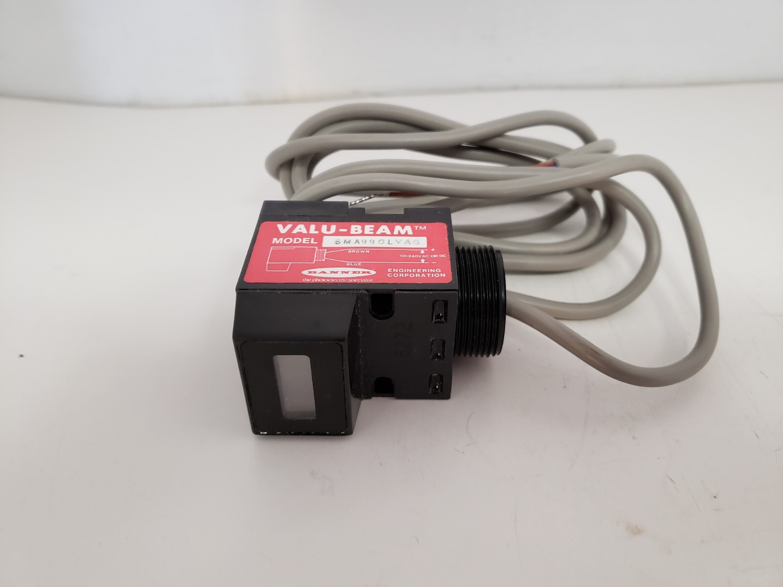 BANNER ENGINEERING SMA990LVAG PHOTOELECTRIC SENSOR 10-250V AC/DC NIB