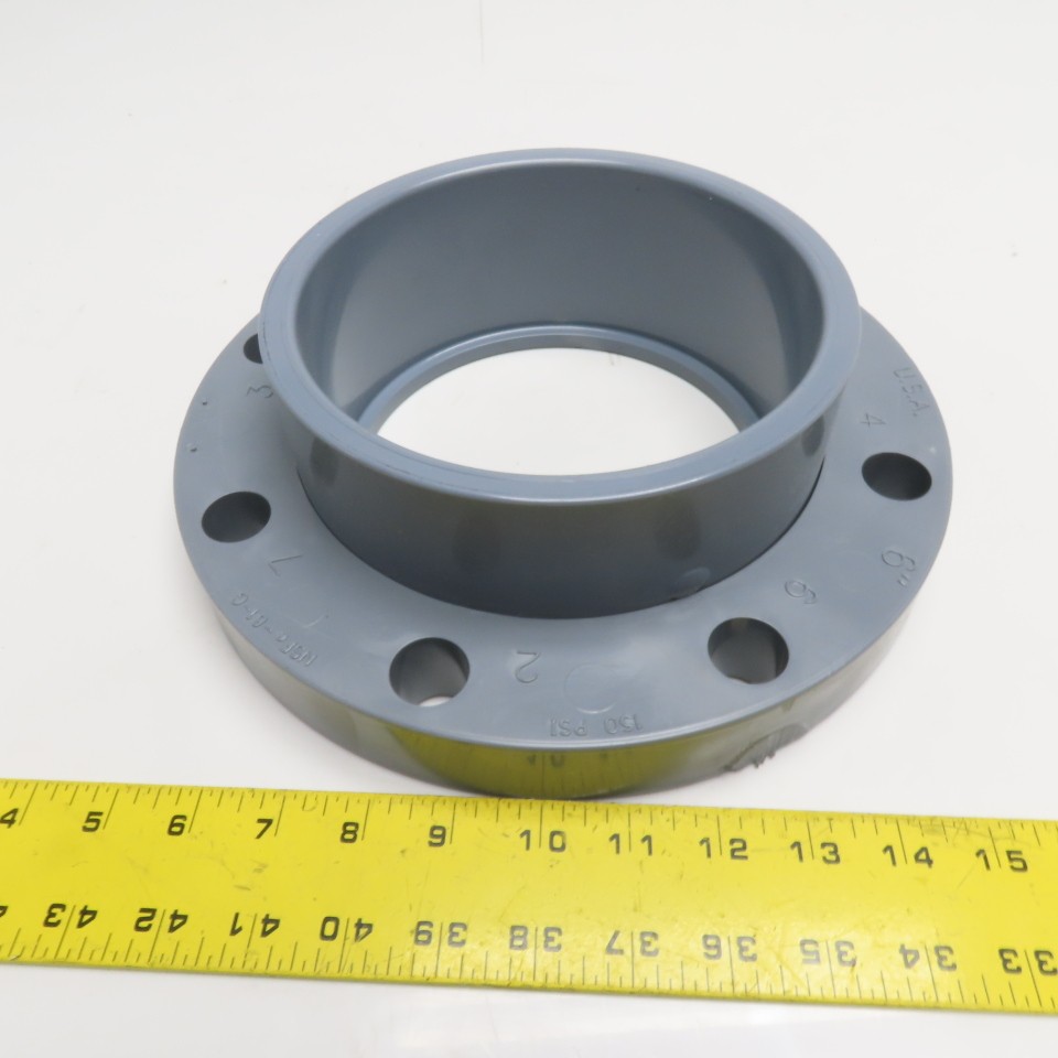 Spears 6″ PVC Flange 150 PSI 8-Bolt Hole