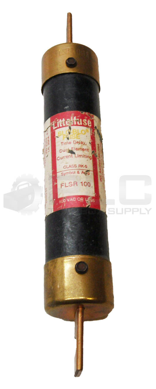 LOT OF 2 LITTELFUSE FLSR 100 SLO-BLO FUSE 100A 600VAC