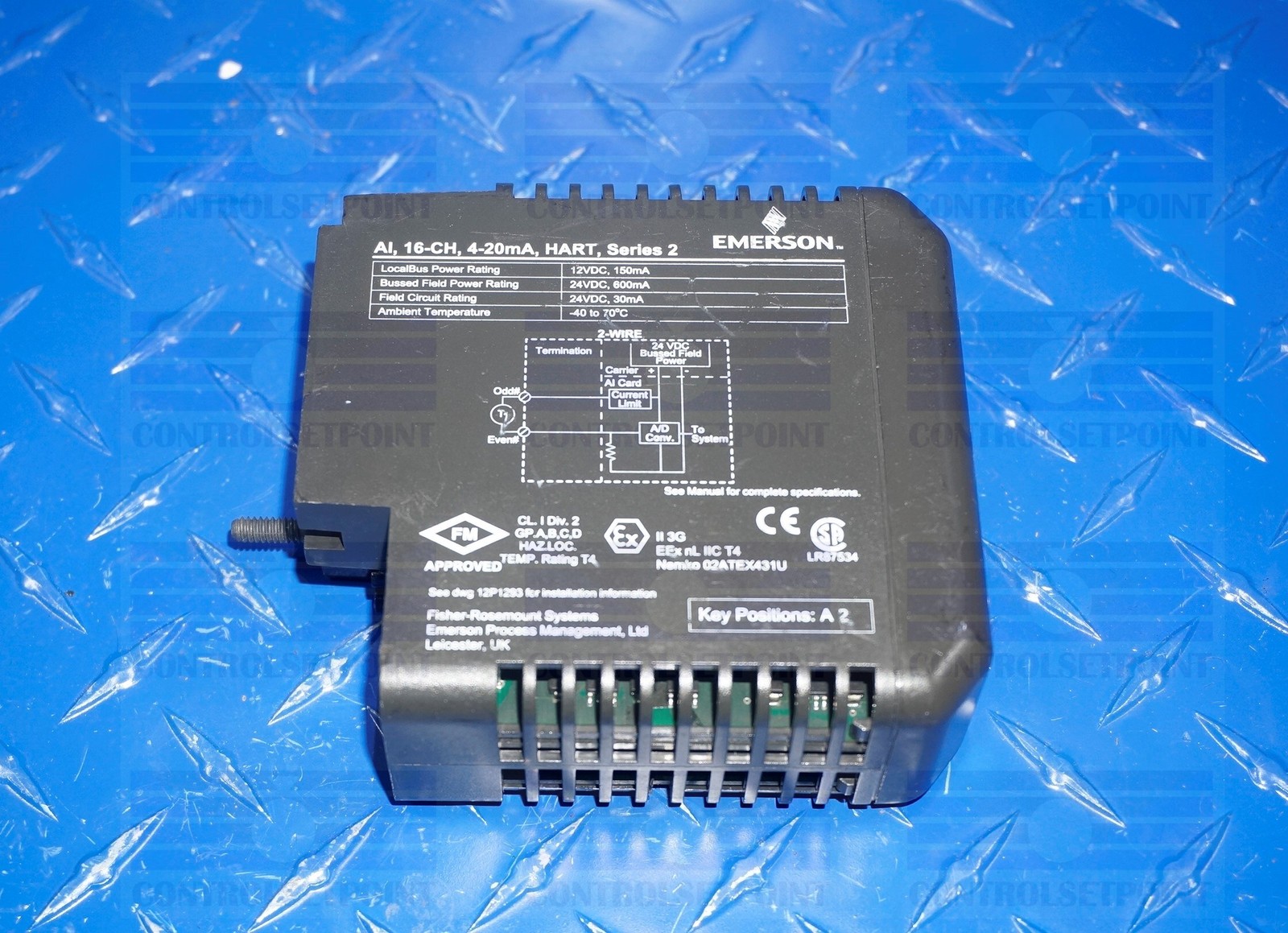 EMERSON DELTAV KJ3223X1-BA1 2-WIRE ANALOG INPUT 16 CH 4-20MA SER 2 VE4003S2B6