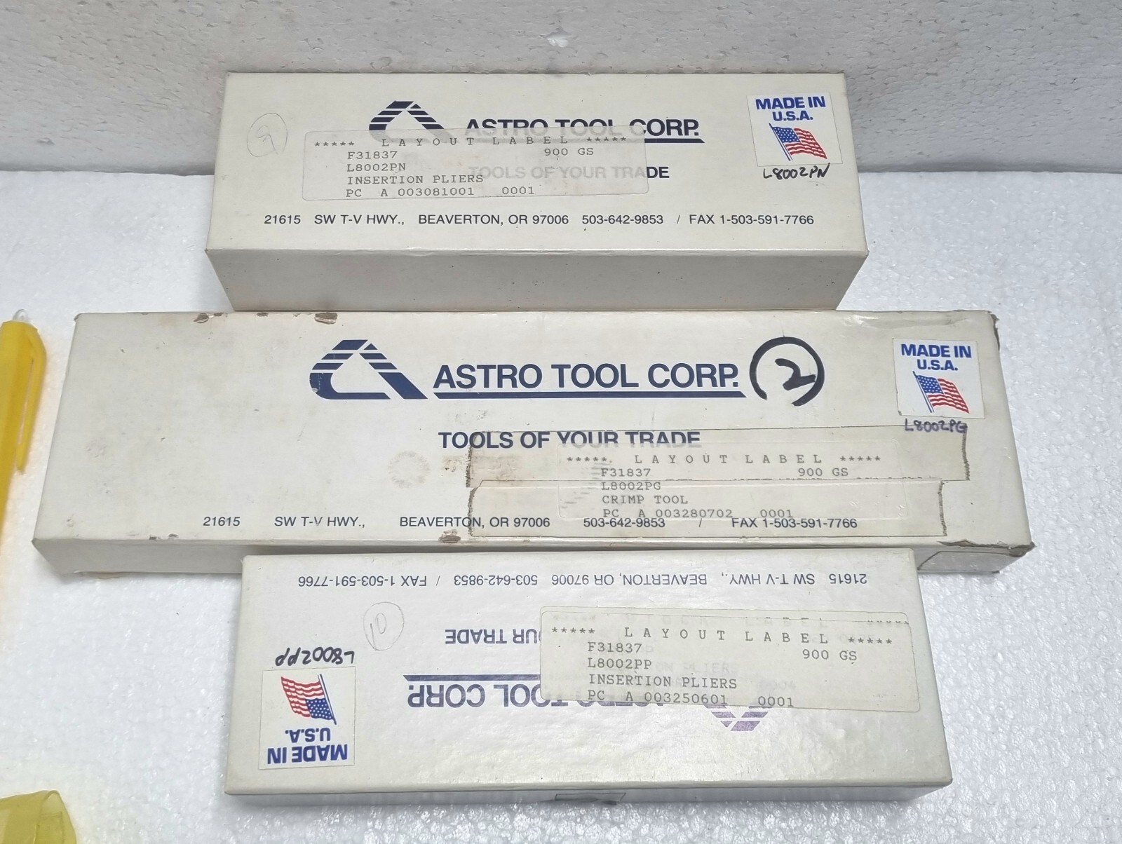 Astro Tool Connector Assembly Tooling