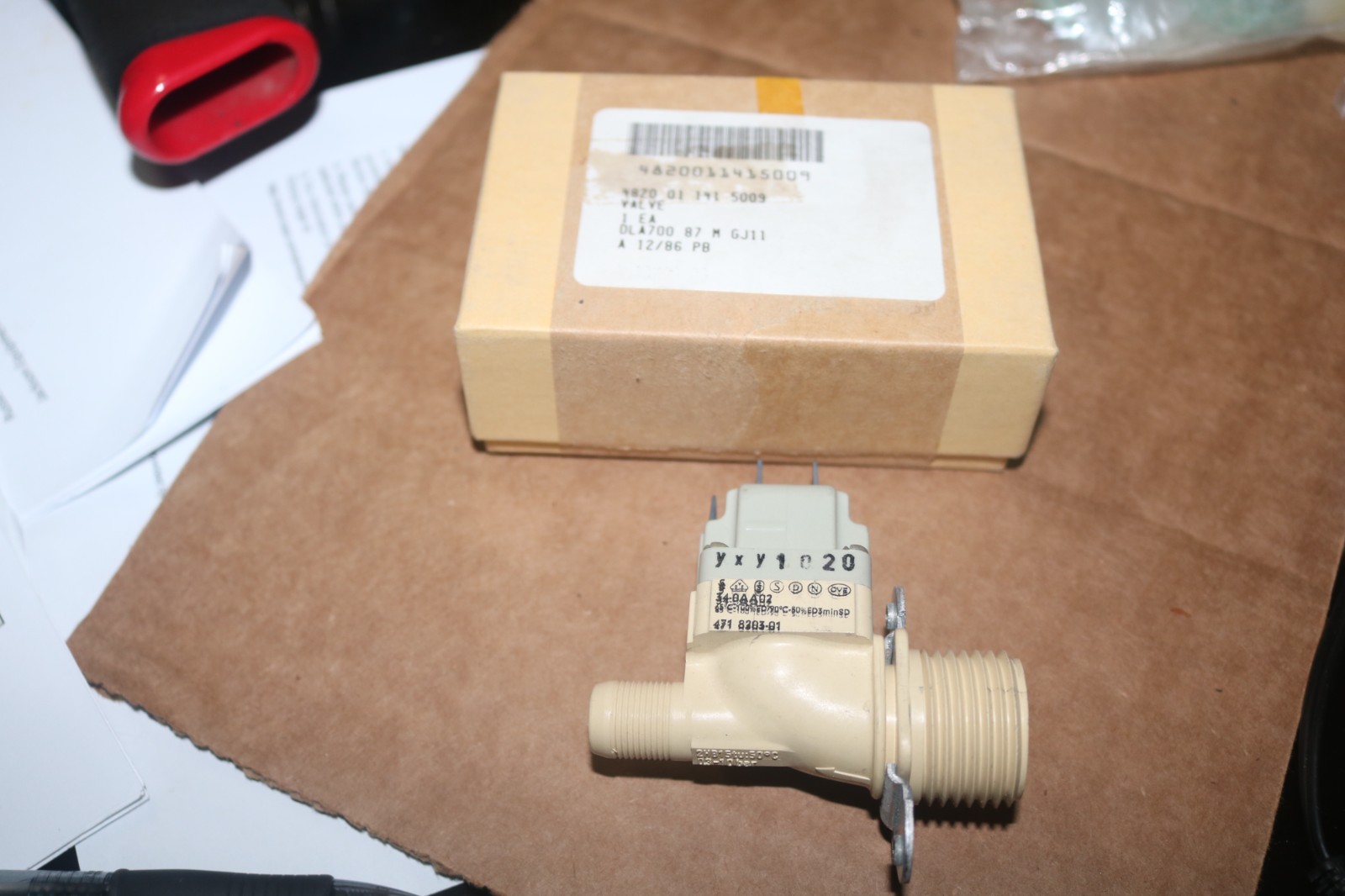 NOS Wascomat washing machine valve PN 471-8203-01 4820-01-141-5009