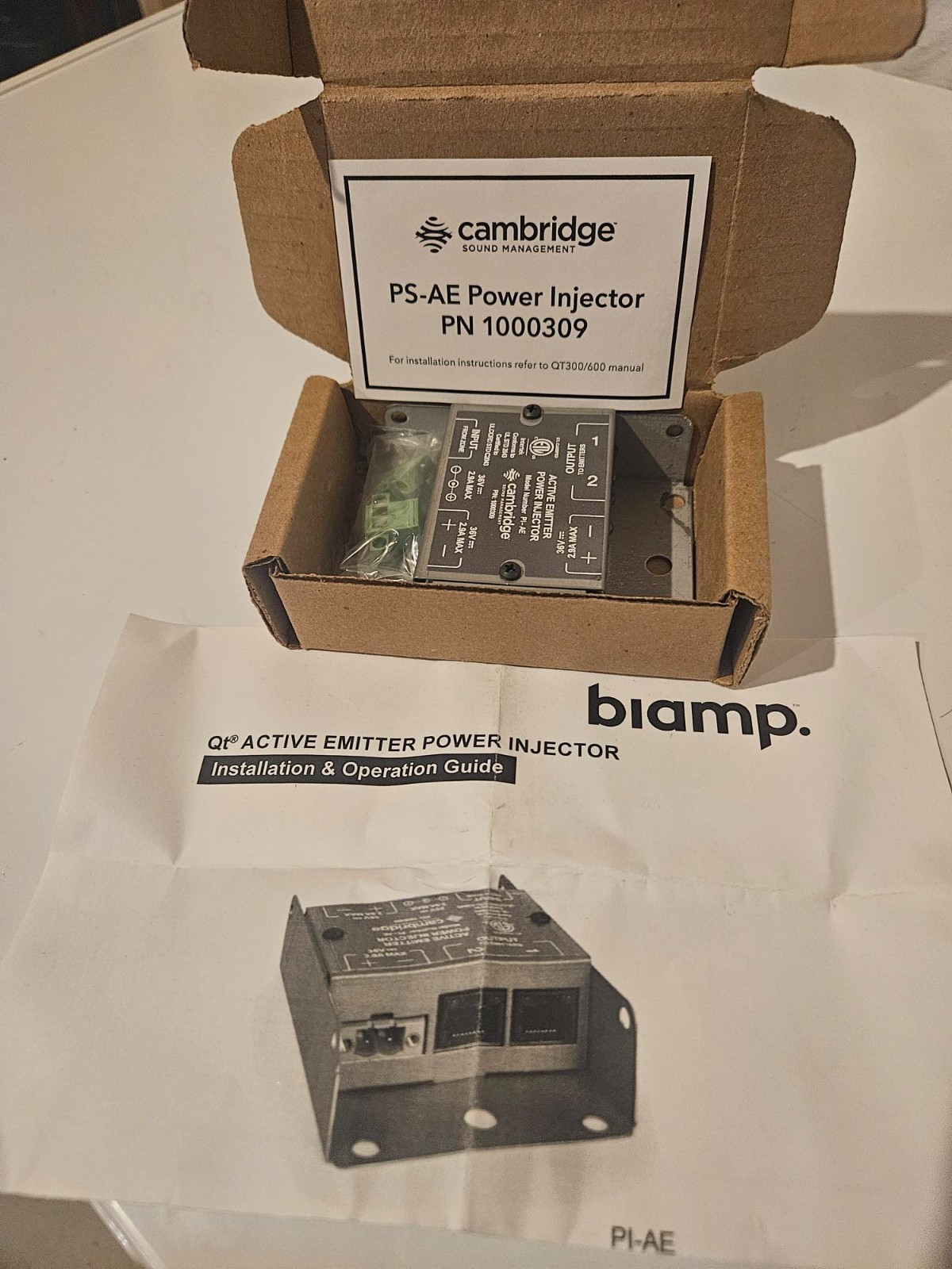 BiAmp Cambridge Sound QT PS-AE Active Emitter Power Injector 1000309