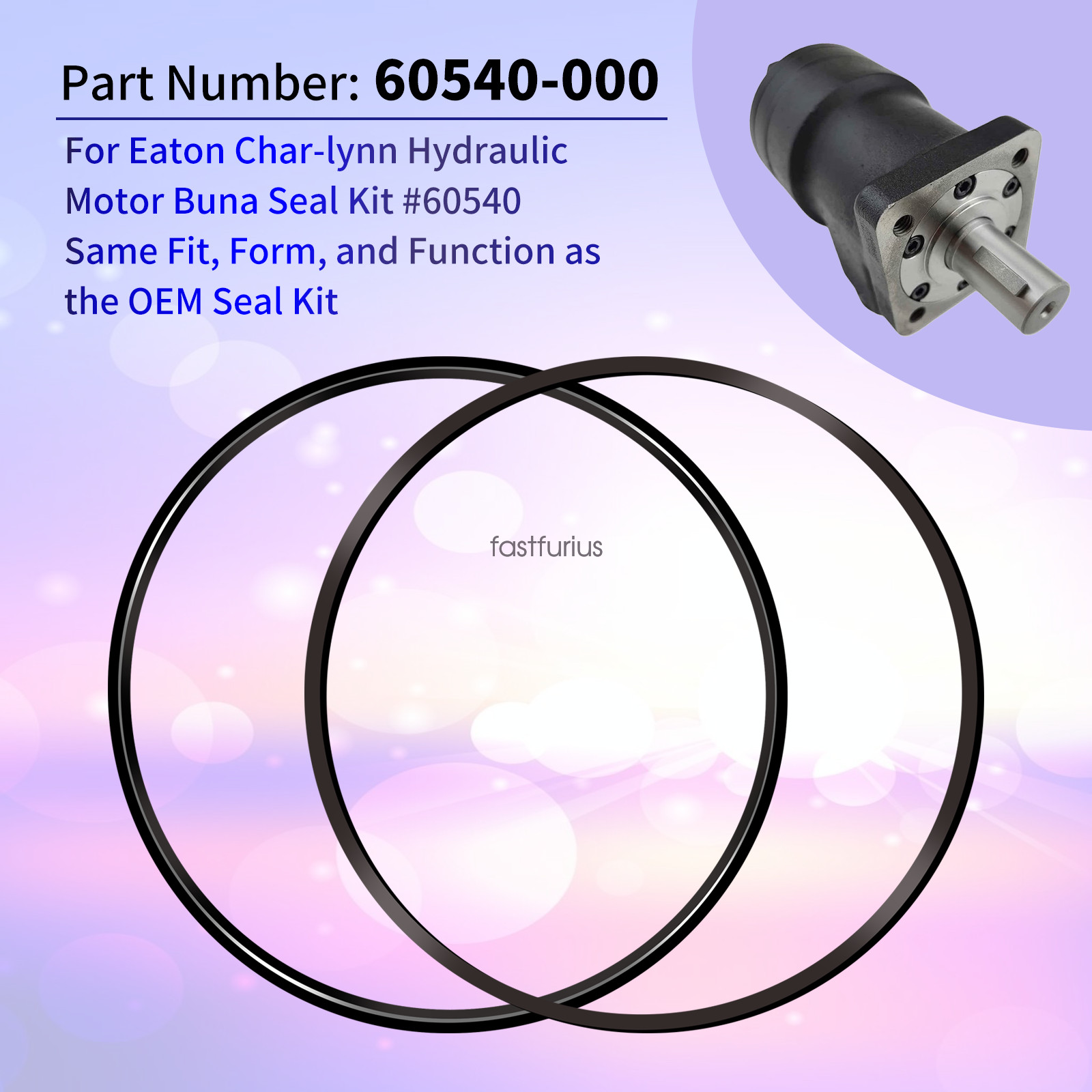 Fits Eaton Char-lynn Hydraulic Motor Buna Seal Kit 60540 H 101 Series 008 009