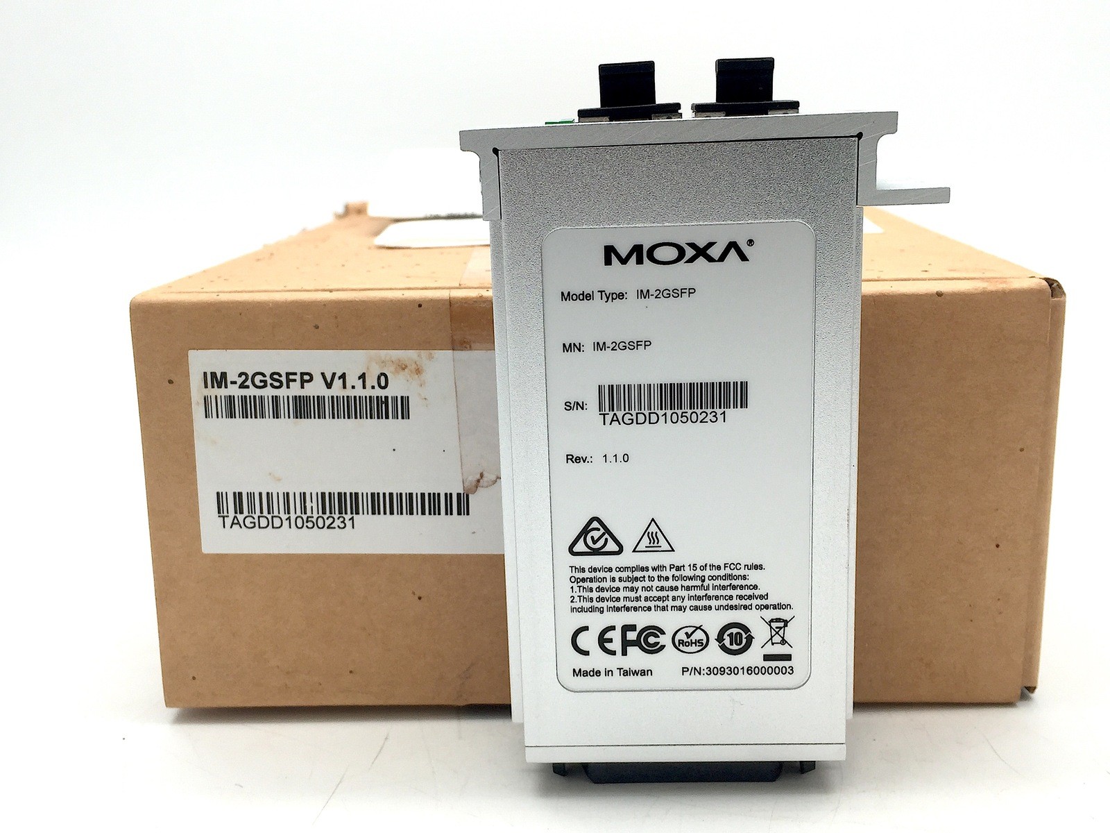 MOXA  IM-2GSFP V1.1.0 Ethernet Interface Module with SFP-1GLXLC V1.1