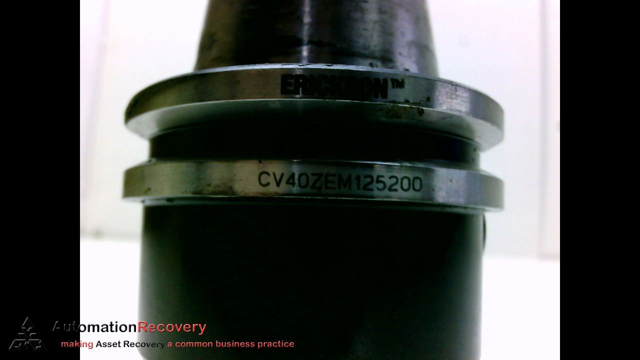 ERICKSON CV40ZEM125200 END MILL ADAPTER, ADAPTER/SHANK/BORE DIAMETER: #195847