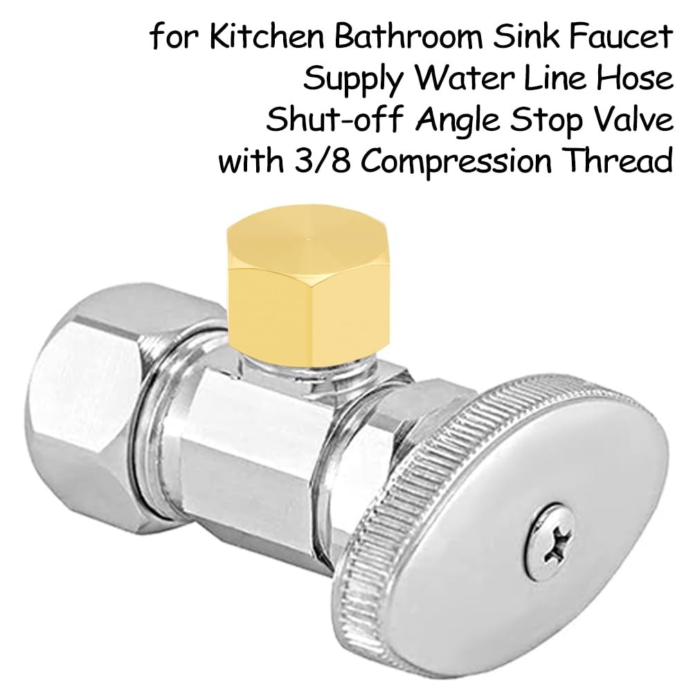 12PCS Brass 3/8 Inch Compression Caps, 3/8″ Female Stop Valve Cap Fitting for…
