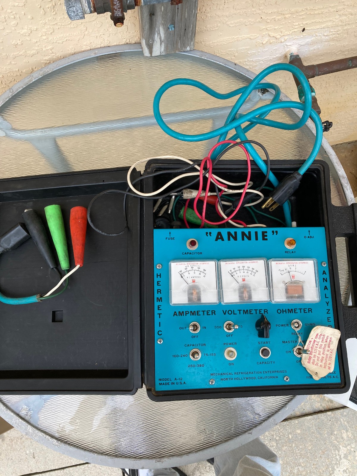 Mechanical Refrigeration Ent Annie Model A-12 Hermetic Unit & Component Analyzer