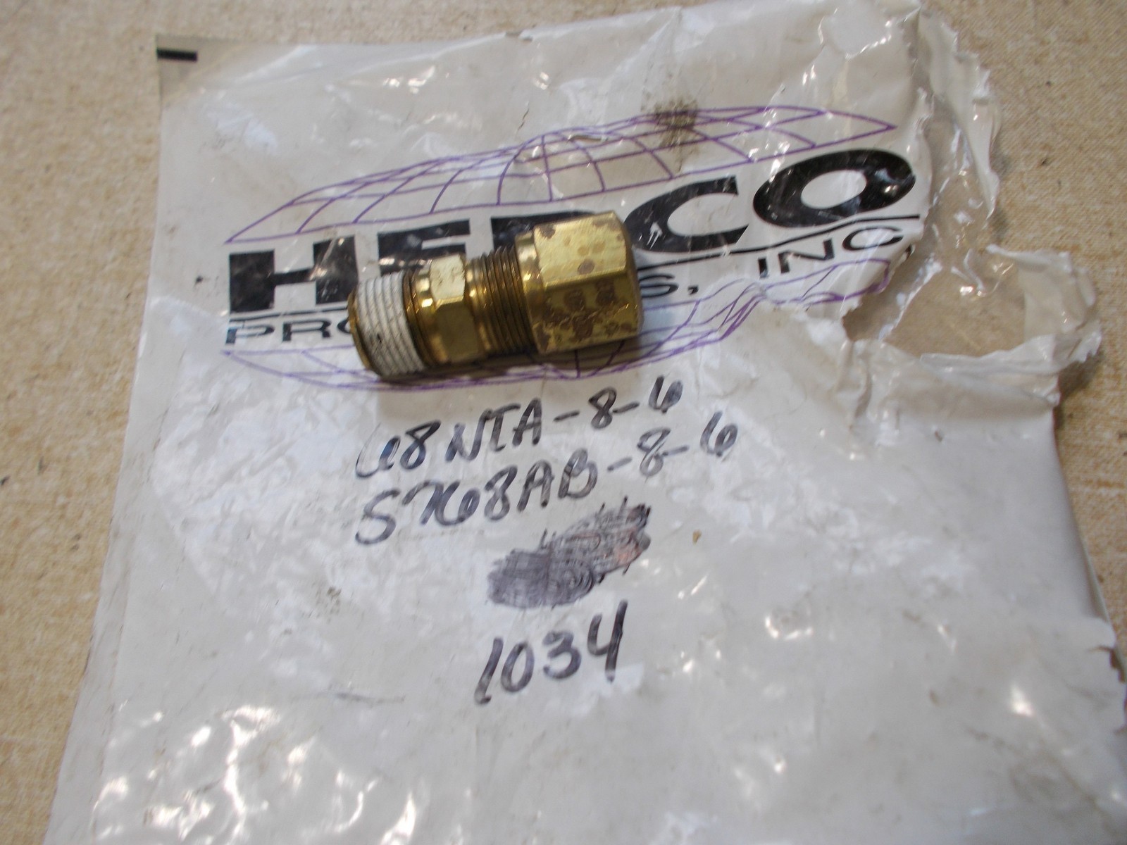 NEW Hebco Fitting 68NTA-8-6 S168AB-8-6 *FREE SHIPPING*