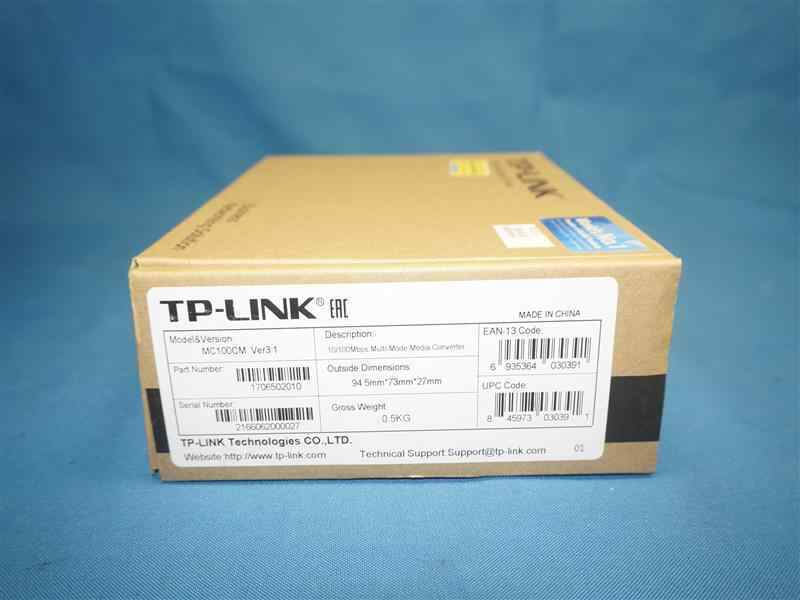 TP-Link MC100CM 10/100Mbps Multi-Mode Media Converter NEW NOB