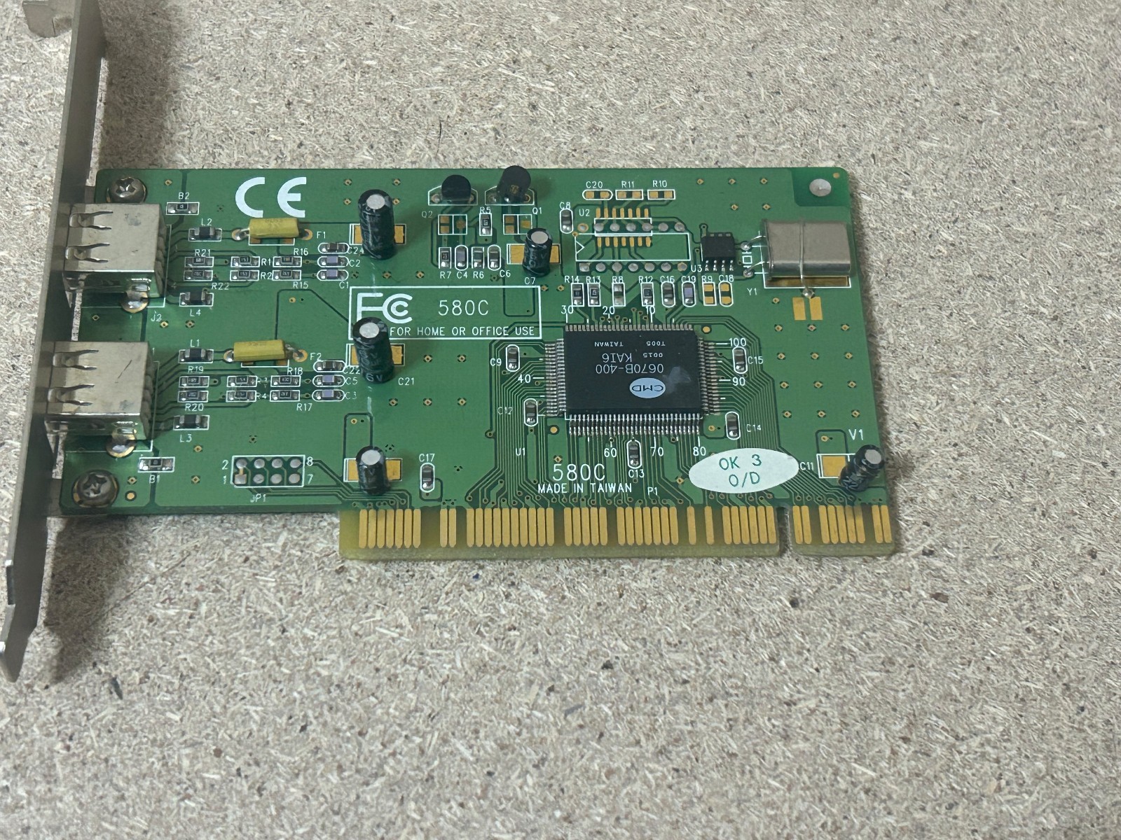 CMD 0670B-400 DUAL USB PORT CARD KAI6 580C
