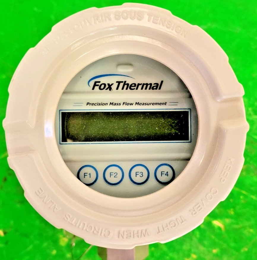 ⚡FOX THERMAL GAS MASS FLOW METER FT4X 12-28 VDC PESSCO OFFERING 1 G051525-1-7 🗽