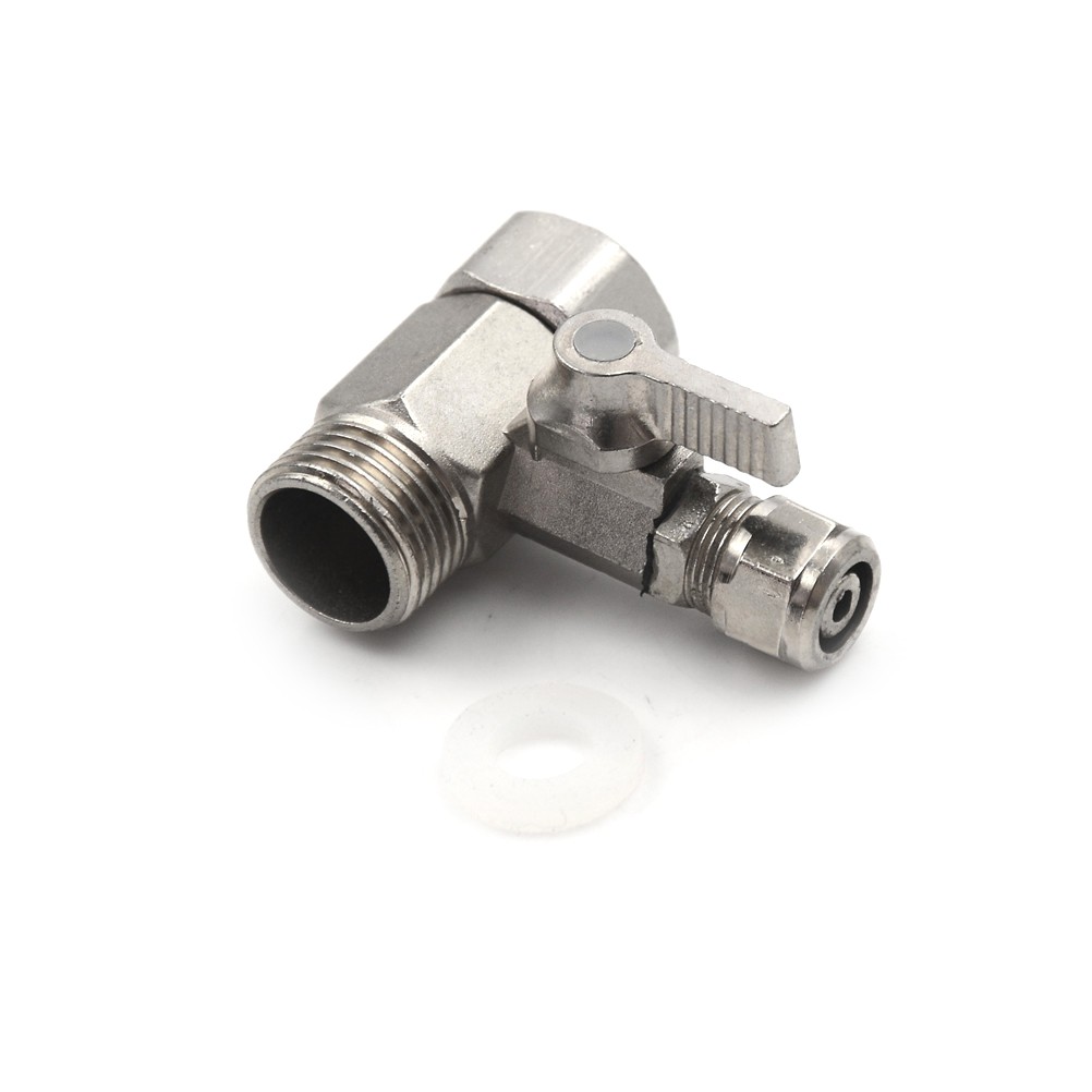 RO Feed Water Filter Purifier Adapter 1/2” to 3/8” Ball Valve Faucet Tap-S.MC