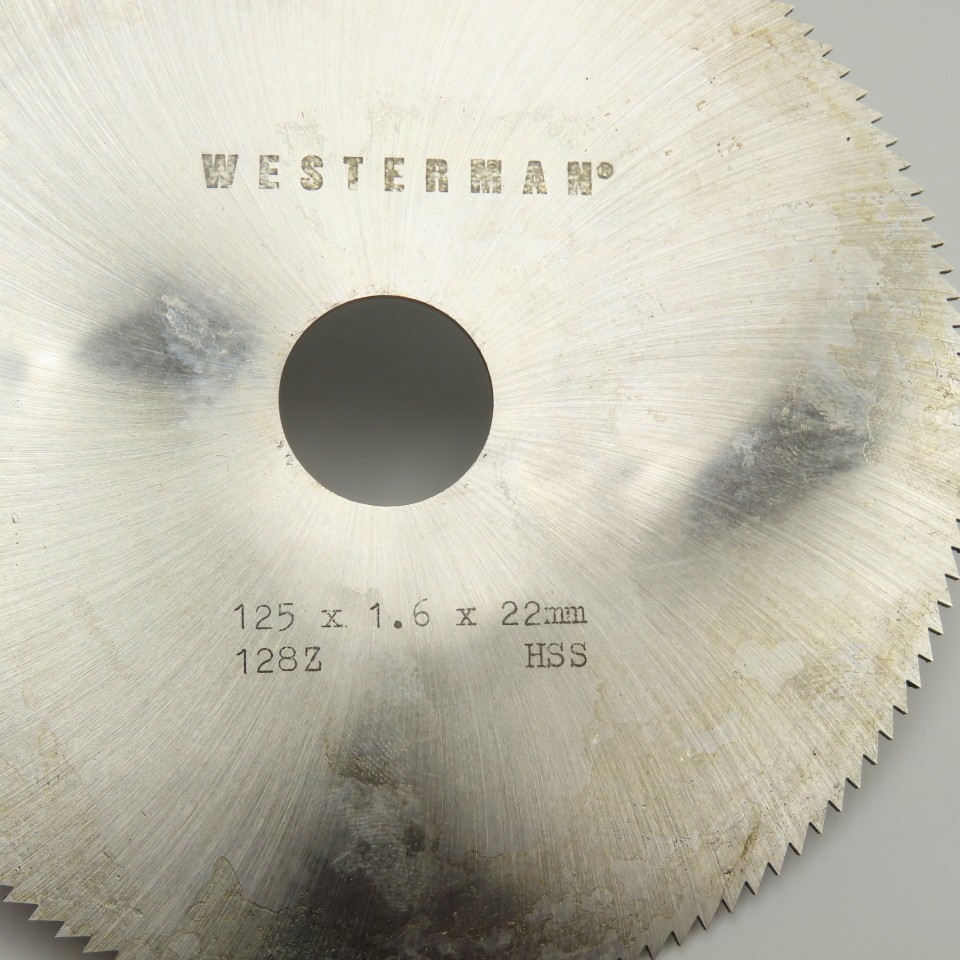 Westerman 125mm OD x 1.5 x 22mm Arbor Straight Tooth Cutting Blade Lot Of 3