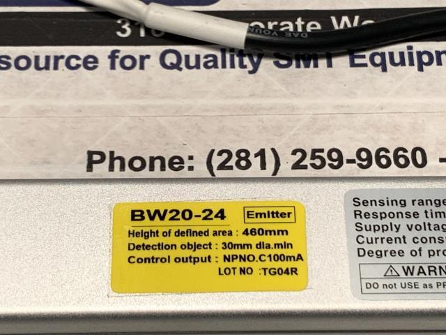 Autonics Safety Light Curtain Emitter – BW20-24 w/Warranty