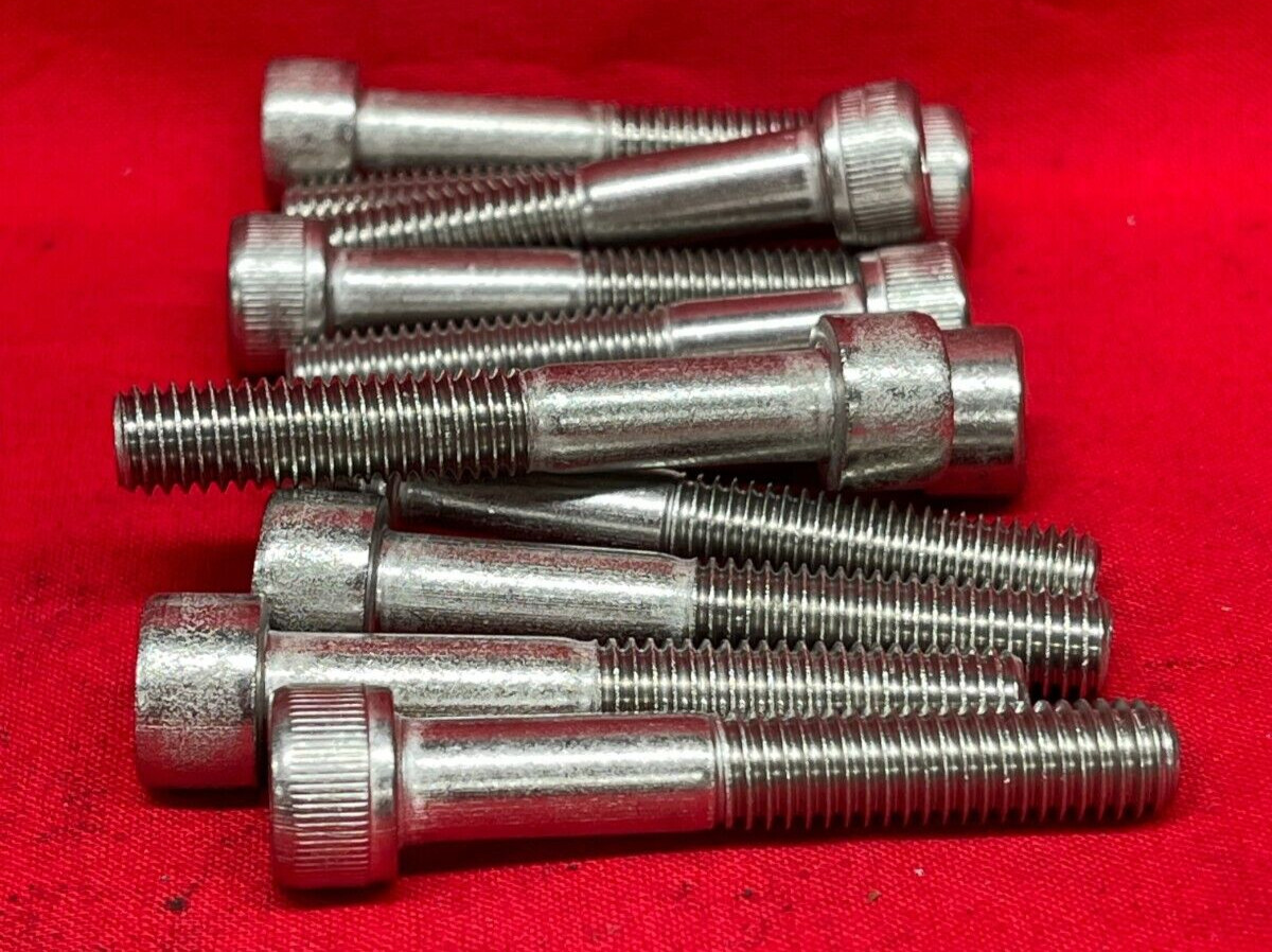 SOCKET HEAD CAP SCREW M8-1.25 X 50MM STAINLESS STEEL 55MM OAL **LOT OF 11**