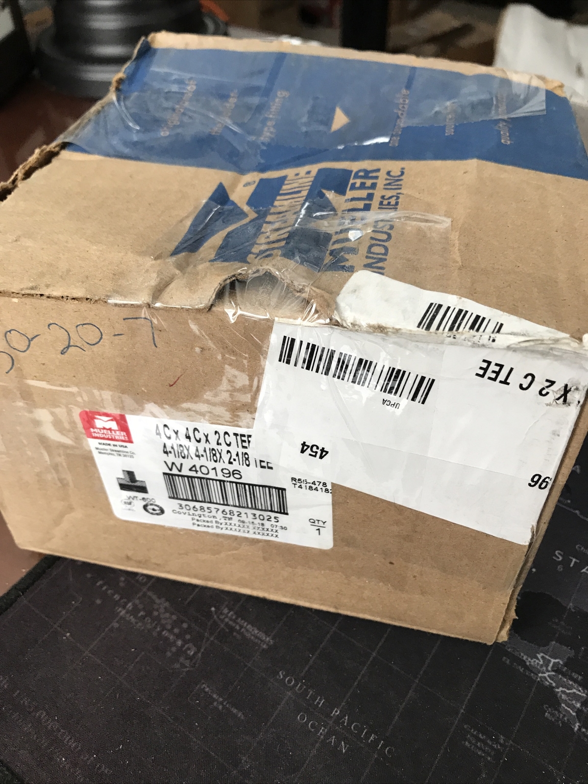 NEW Mueller Industries W040196 WT-600 4-1/8X4-1/8X2-1/8 Pressure Copper Tee