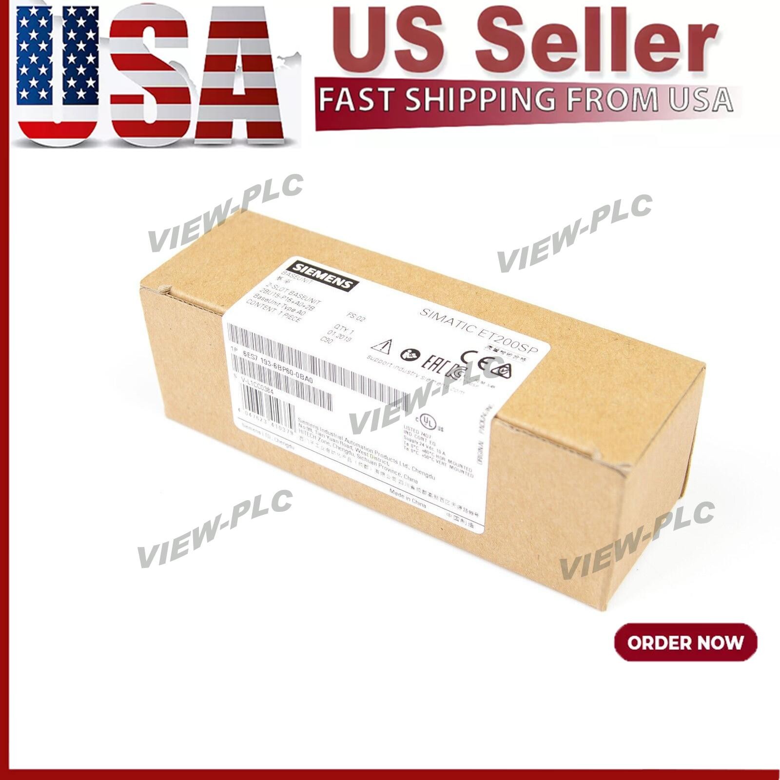 New Siemens 6ES7193-6BP60-0BA0 SIMATIC ET 200SP 6ES7 193-6BP60-0BA0