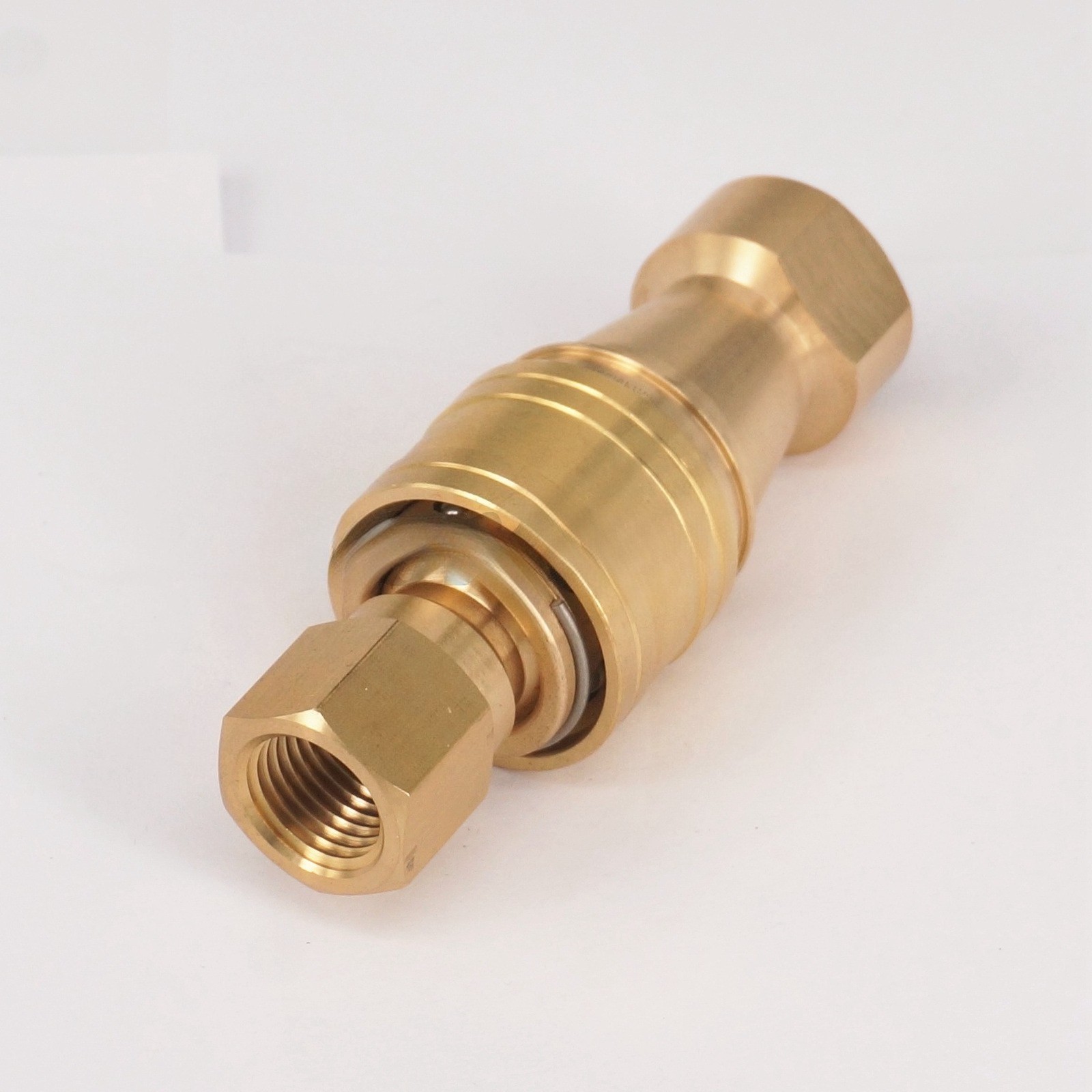 500 Bar 1/4″ BSP Female Hydraulic Brass Quick Disconnect Coupler Coupling Set